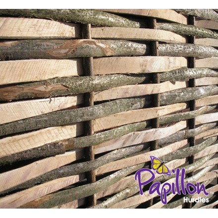 Split Hazel Hurdle Fence Panel 1.82m x 1.82m (6ft x 6ft) - Handwoven | Papillon™️