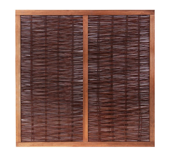 Premium Framed Willow Hurdle Fence Panel - Handwoven | Papillon™️