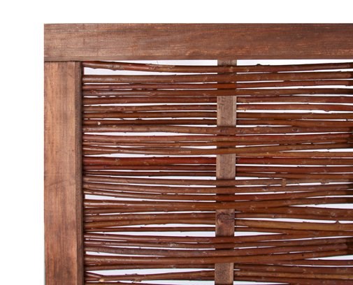 Framed Willow Hurdle Fence Panel - Handwoven | Papillon™️