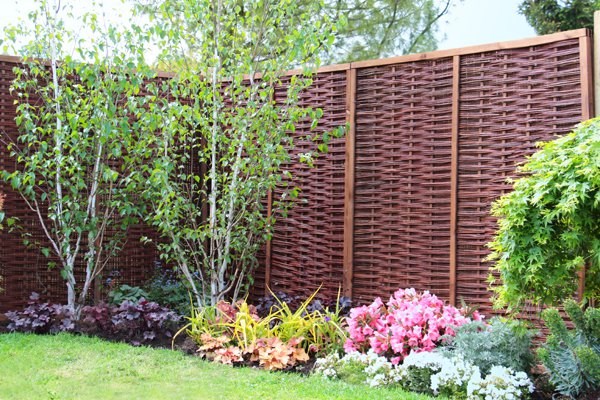 Framed Willow Hurdle Fence Panel 1.82m x 0.9m (6ft x 3ft) Handwoven | Papillon™️