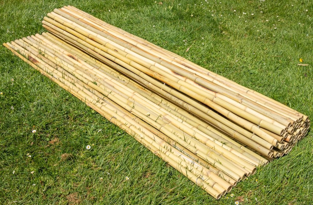 Thick White Bamboo Fencing Screening Roll | Papillon™