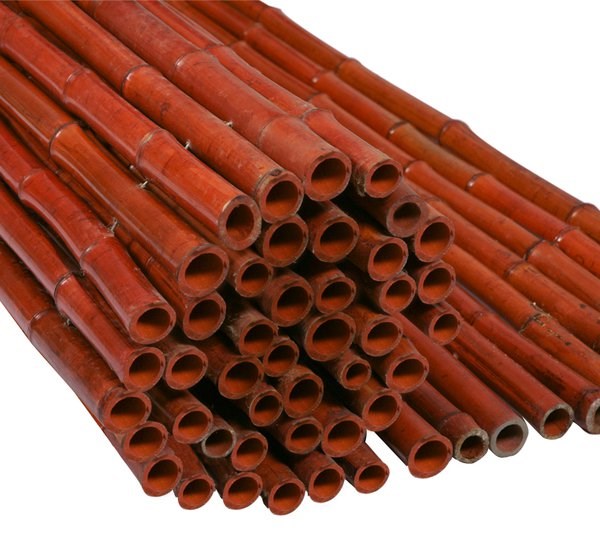 Thick Red Bamboo Fencing Screening Roll 1.9m x 1.8m (6ft 2in x 6ft) | Papillon™