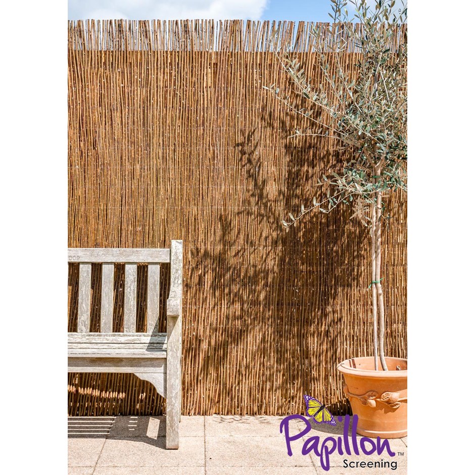 Premium Willow Fencing Screening Rolls 5.0m x 1.5m (16ft 4in x 5ft) | Papillon™