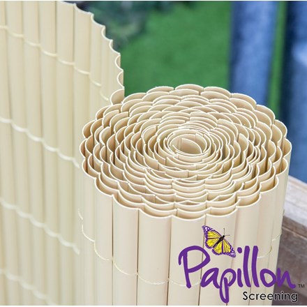 Split Bamboo Cane Artificial Fencing Screening 4.0m x 1.5m (13ft 1in x 5ft) - | Papillon™