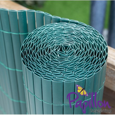 Green Bamboo Cane Artificial Fencing Screening 4.0m x 1.5m (13ft 1in x 5ft) - | Papillon™