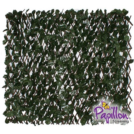 Extendable Artificial Ivy Fencing Screening Trellis 2.0m x 1.0m (6ft 7in x 3ft 3in) - | Papillon™