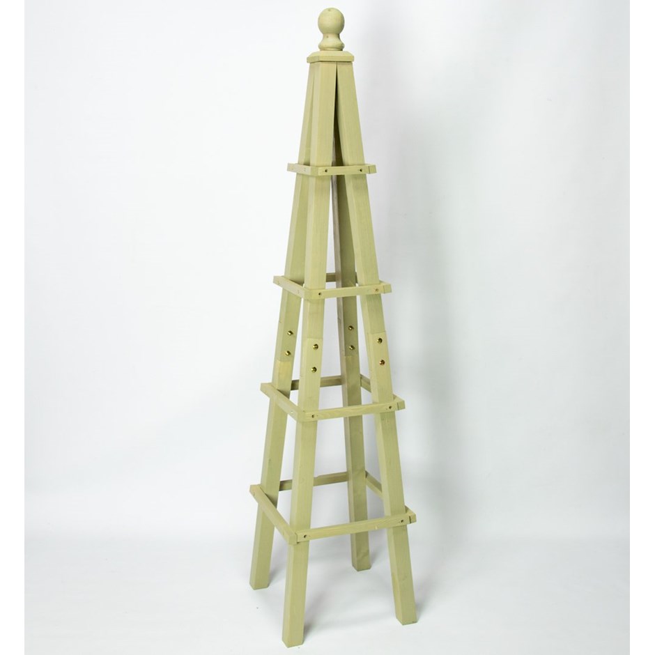 155cm Premium Sage Wooden Obelisk Plant Support by Lacewing™
