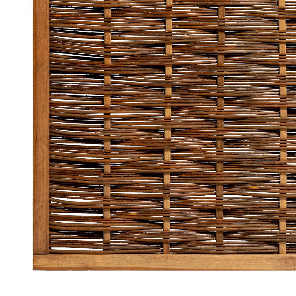 Framed Willow Hurdles with Lattice Trellis Top Fencing Panels | Papillon™