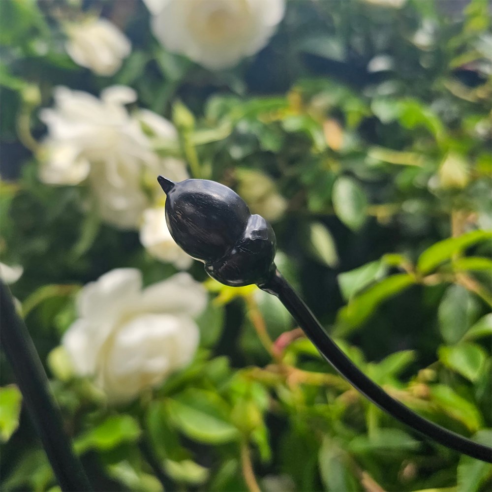 Decorative Bird & Leaf Black Metal Trellis