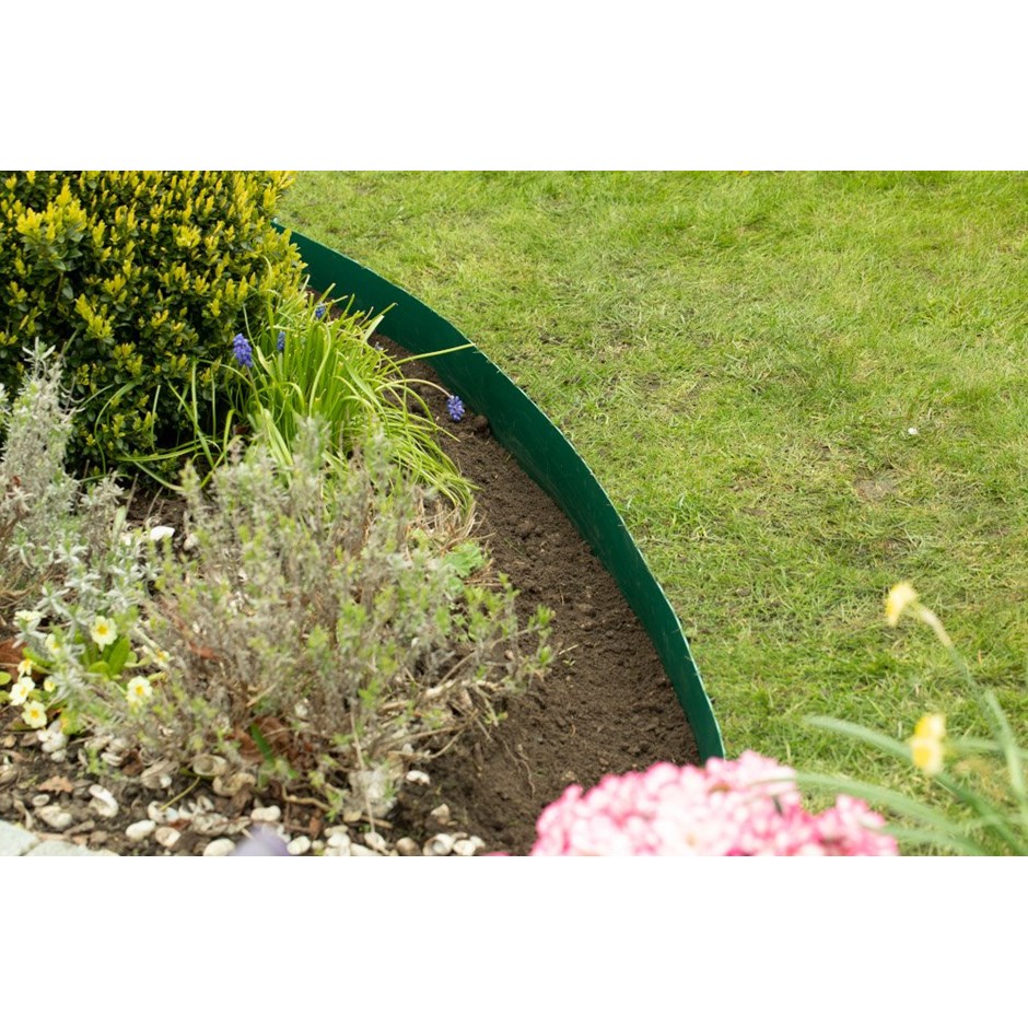 5m Easy Lawn Edging in Green - H14cm - Smartedge