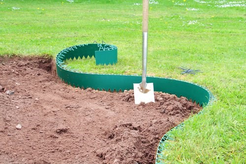 5m Easy Lawn Edging in Green - H14cm - Smartedge