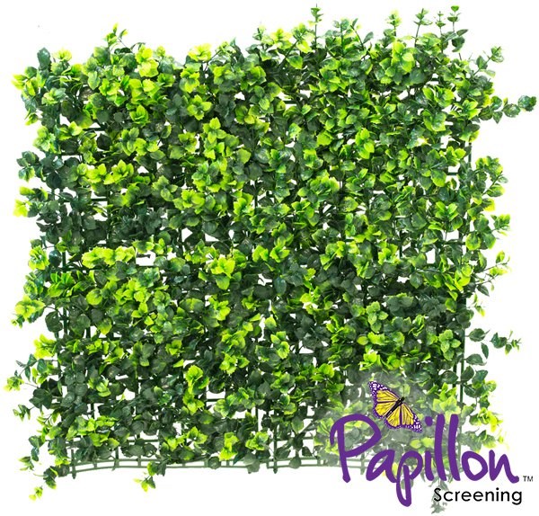 50x50cm Dark Buxus Artificial Hedge Panel (1ft 7in x 1ft 7in) - by Papillon™