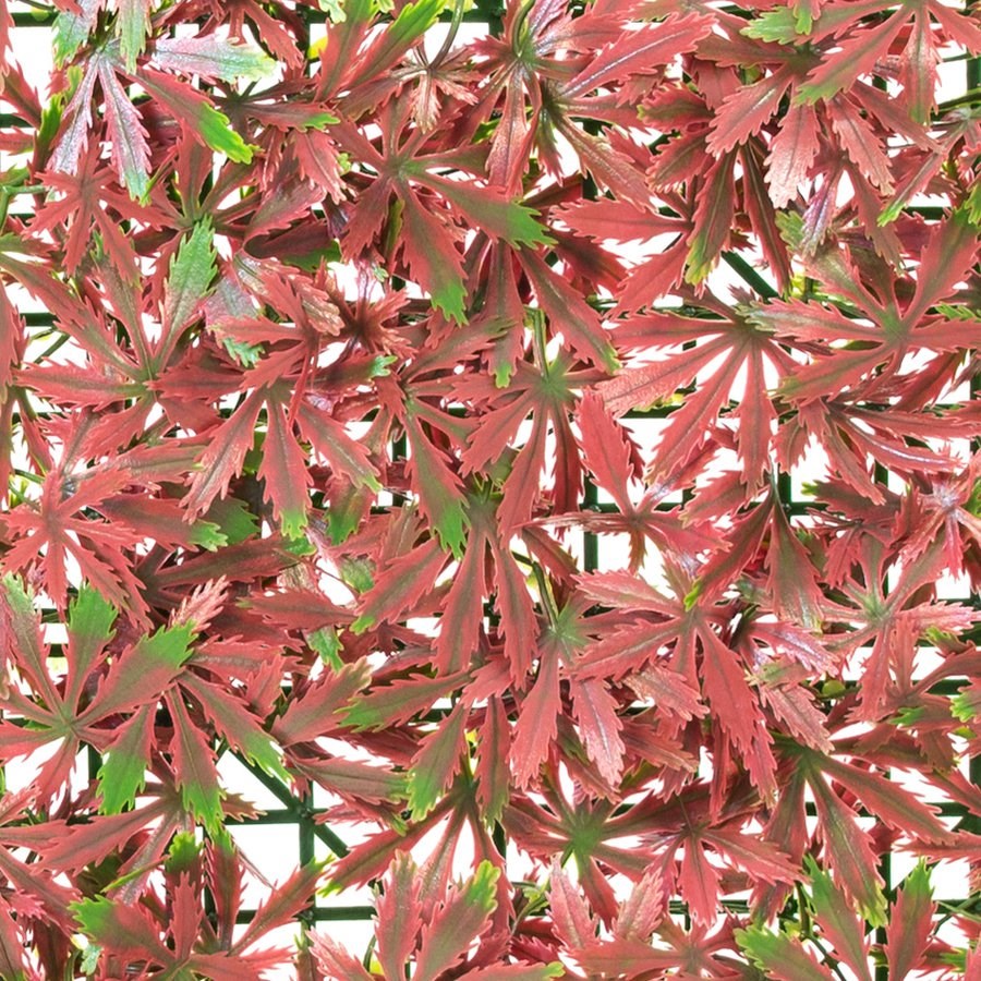 Red Acer Artificial Hedge Screening Panel