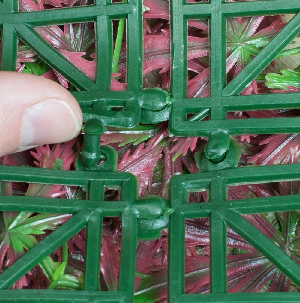 Red Acer Artificial Hedge Screening Panel