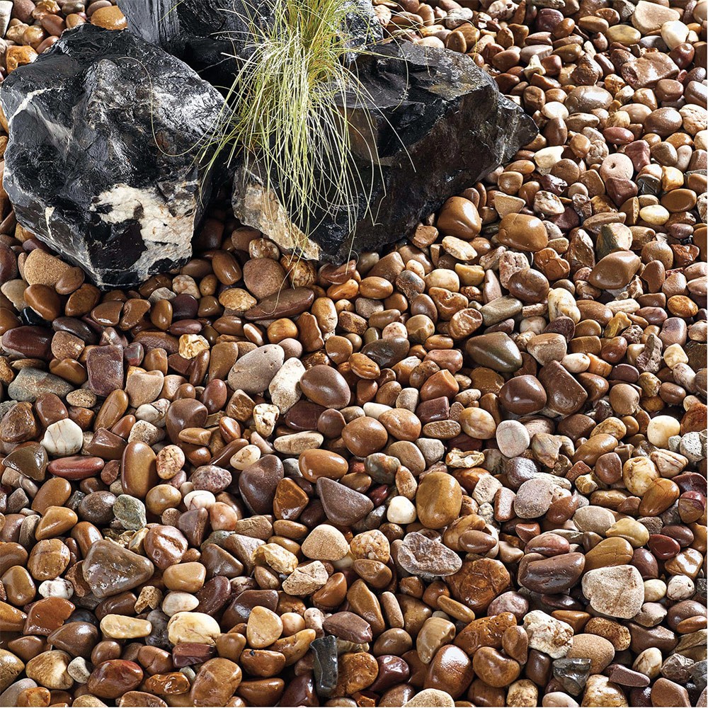 Coastal Pebbles 20-45mm Mixed Brown Quartzite Decorative Stone