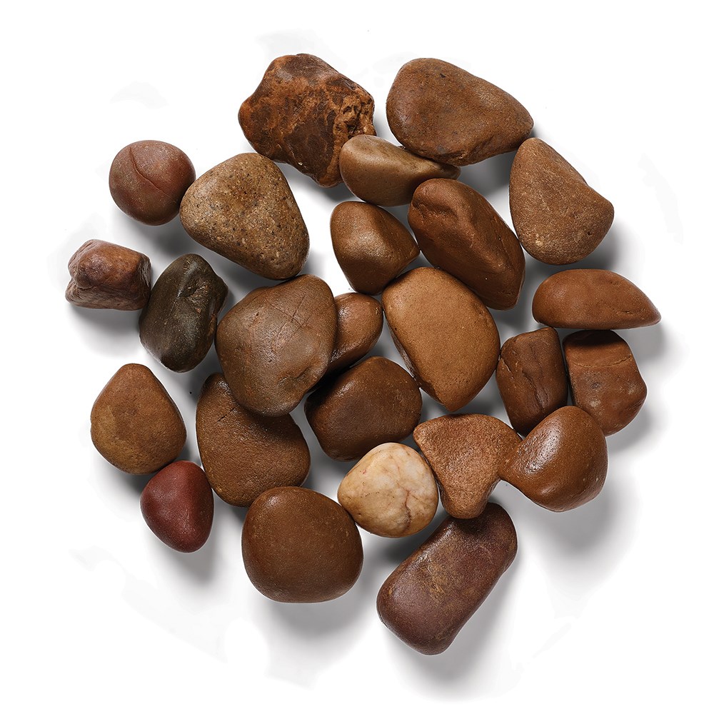 Coastal Pebbles 20-45mm Mixed Brown Quartzite Decorative Stone