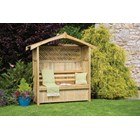 Wooden Three Seater Cottage Arbour with Storage box 2.1m (6ft 10in)
