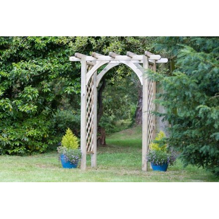 2.2m (7ft 2in) Horizon Trellis Garden Arch by Zest 4 Leisure®