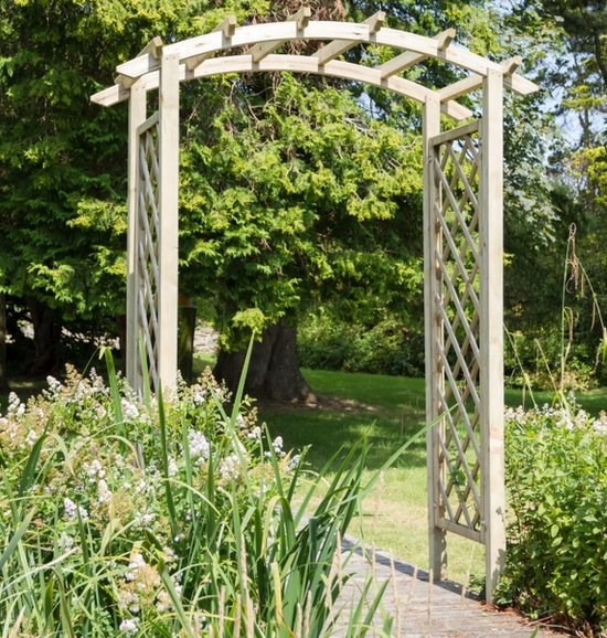 Buy 1.8m (5ft 10in) Daria Wooden Trellis Arch by Zest 4 Leisure ...