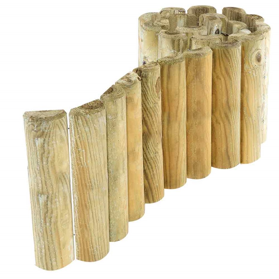 Pack of 2 Natural Log Border Rolls 23cm x 1.8m