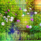 Small Multi-Purpose Black Grid Fence Panel