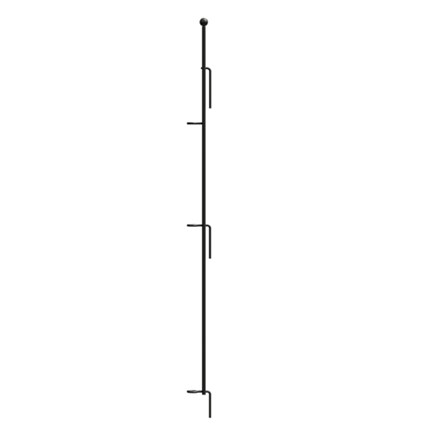 Small Multi-Purpose Grid Fence Latch Post Stake H91cm Black