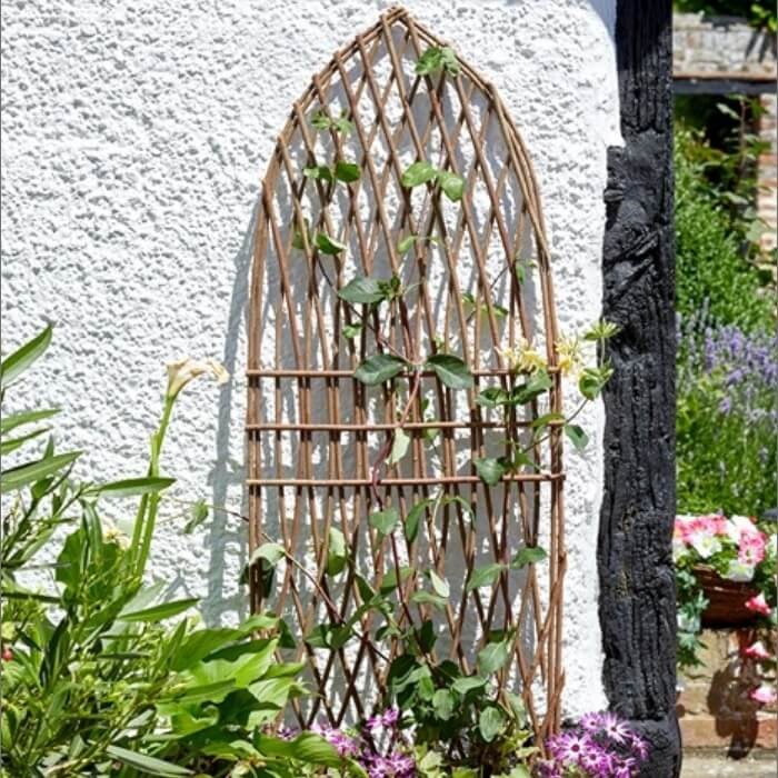 180 x 60cm Extra Strong Framed Willow Trellis by Smart Garden