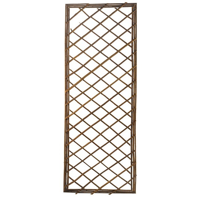 180 x 60cm Extra Strong Framed Willow Trellis Square by Smart Garden