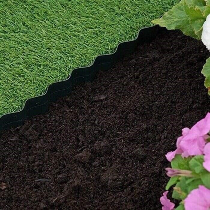 15cm x 10m Plastic Lawn Edging by Smart Garden
