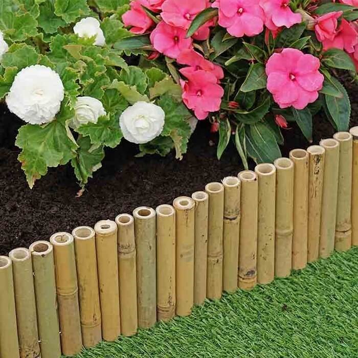 15cm x 1m Bamboo Edging by Smart Garden