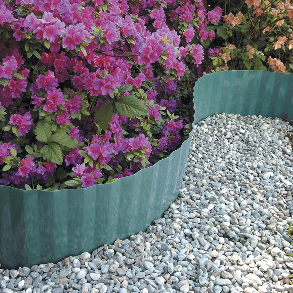Green Corrugated Flexible Lawn Edging