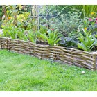 Woven Hazel Hurdle Lawn Edging - H15cm