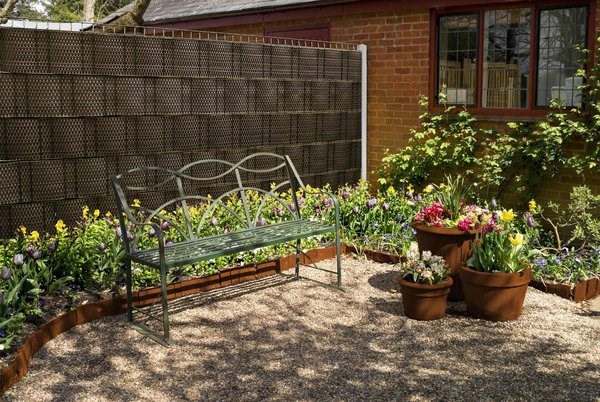 1m Rattan Weave Artificial Fencing Screening Roll