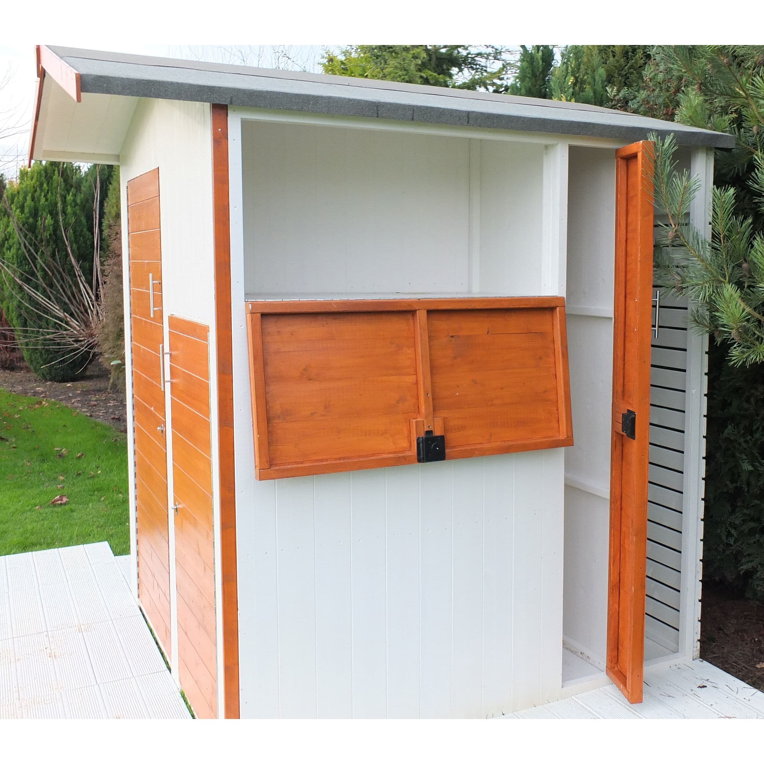 6x6ft | Wooden Multi Store Shed | Four Doors