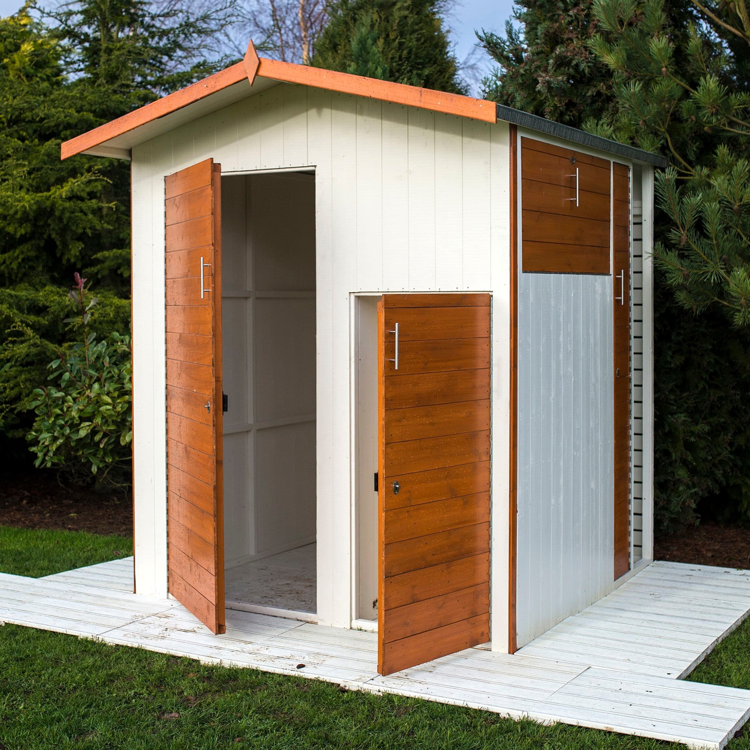 6x6ft | Wooden Multi Store Shed | Four Doors
