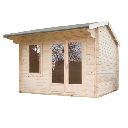 10x10ft | Marlborough Log Cabin | Double Doors