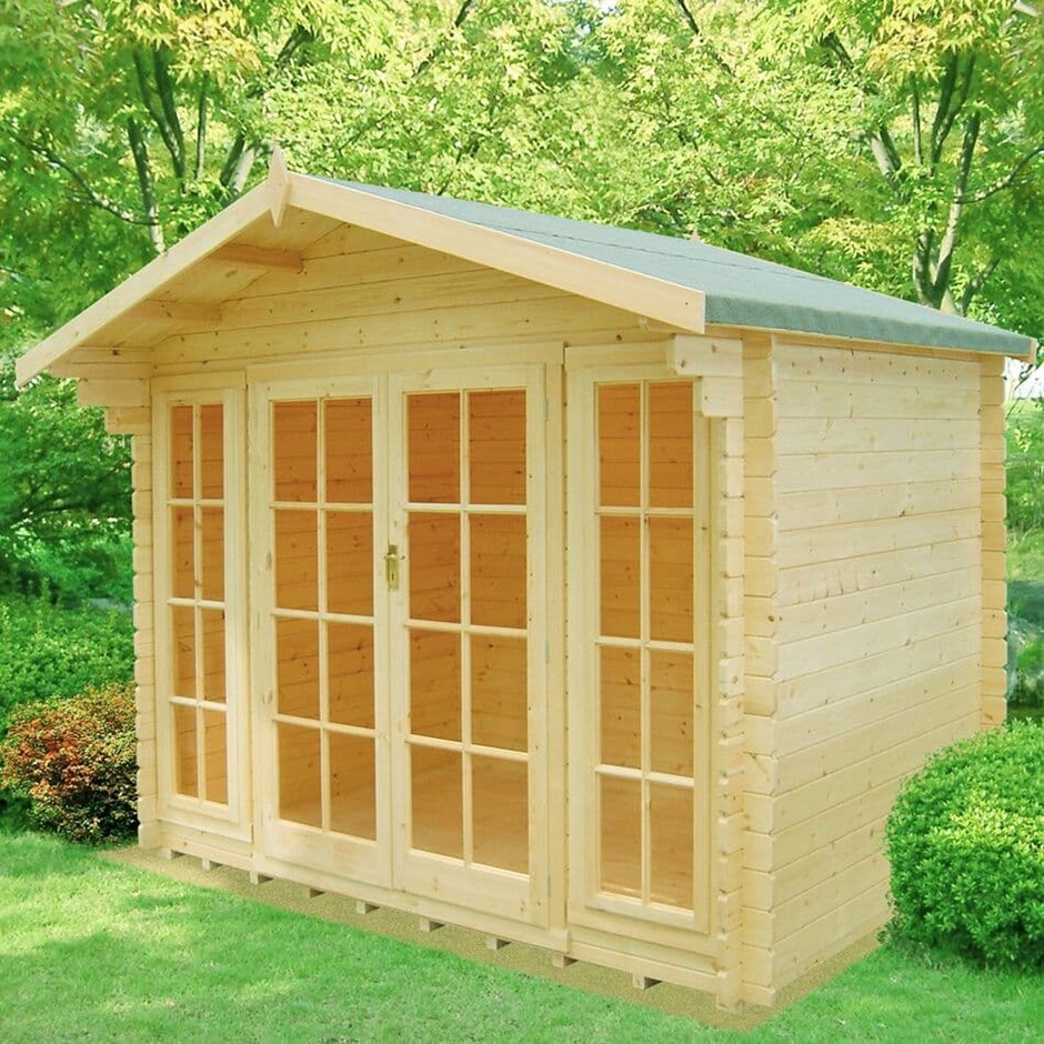 10x6ft | Epping Log Cabin | Double Doors