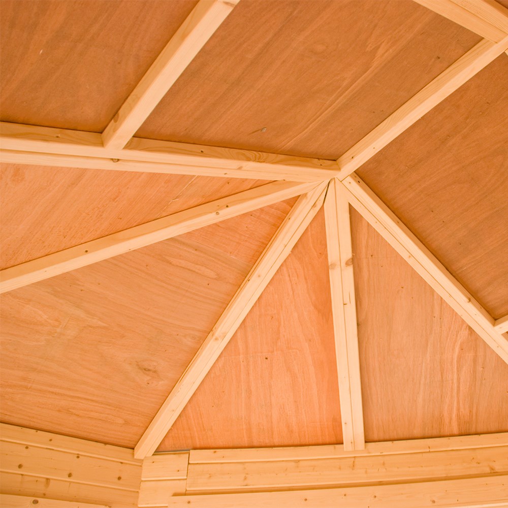 10x14ft | Leygrove Corner Log Cabin | Double Doors