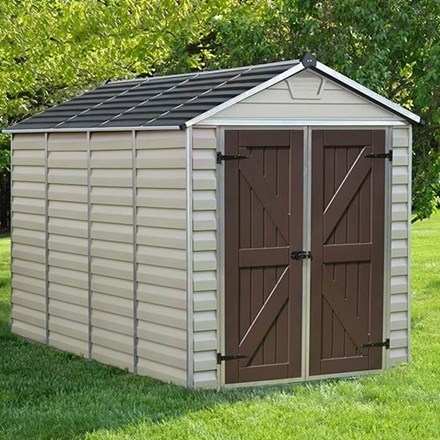 Palram - Canopia Skylight Shed 6x10 Tan-2 Box