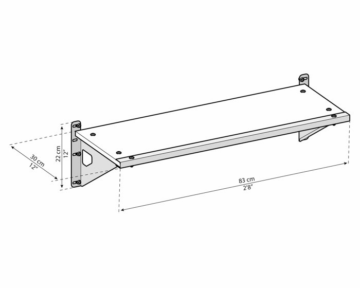 Palram - Canopia Skylight Shed Shelf Kit