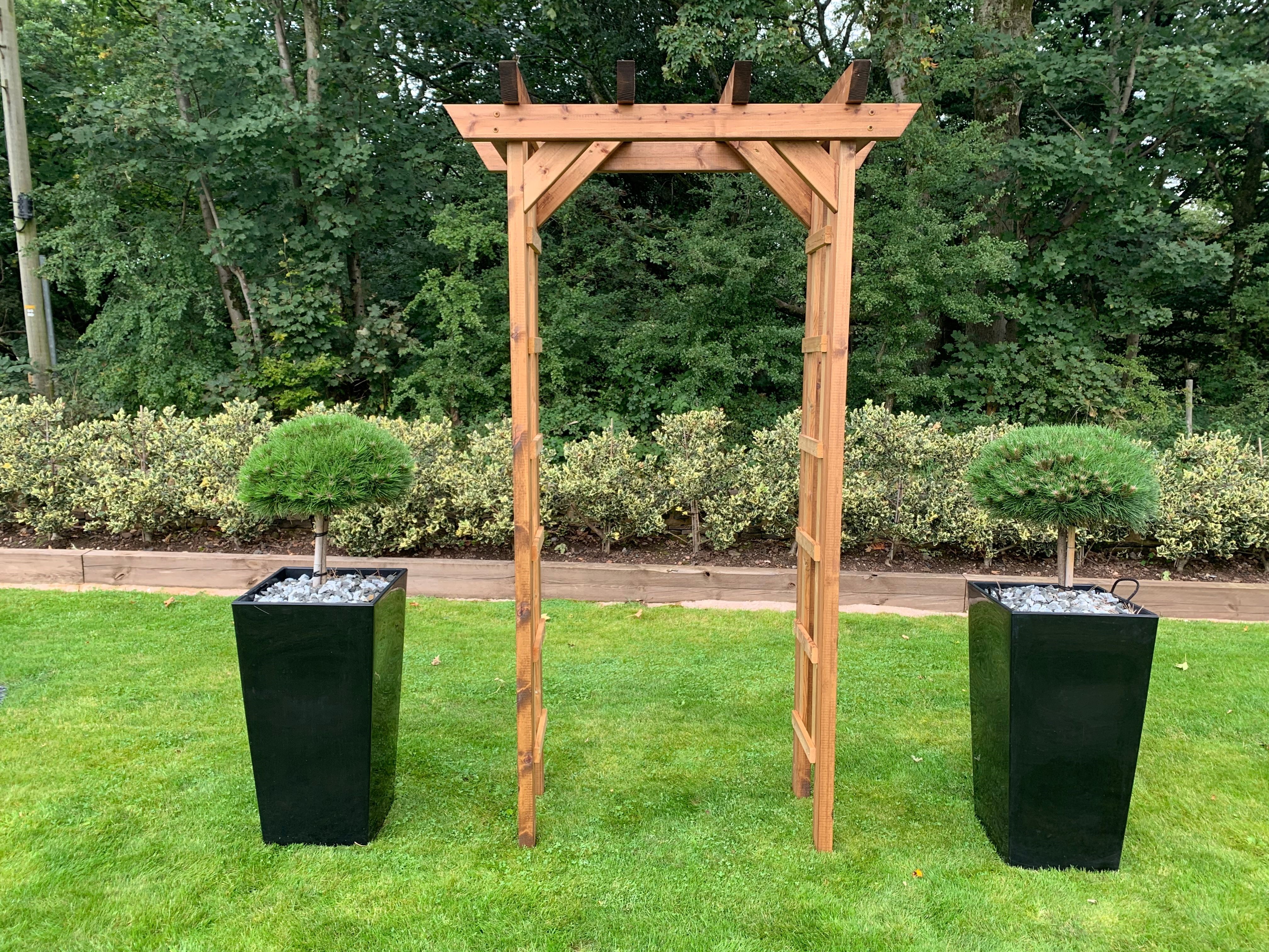 Wooden Rose Arch - 220cm (7ft 2in)