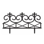Black Scroll Garden Edging