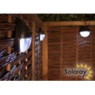 Pack of 9 Solar Fence and Wall Garden Lights by Solaray