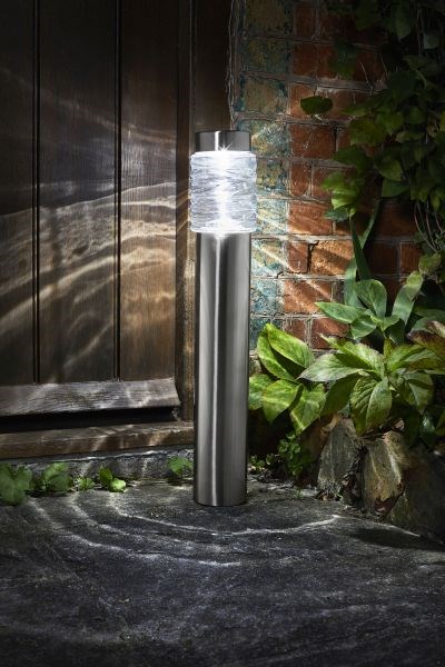 Solar powered bollard garden lights cheap