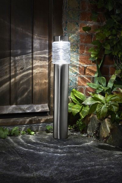 20L Solar Powered Jumbo Wave Bollard Light by Smart Garden