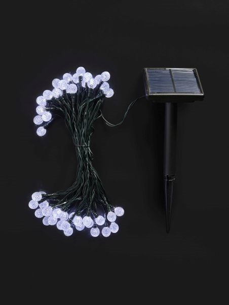 25 15L Solar Powered Super Bright Orbs String Lights by Smart Garden