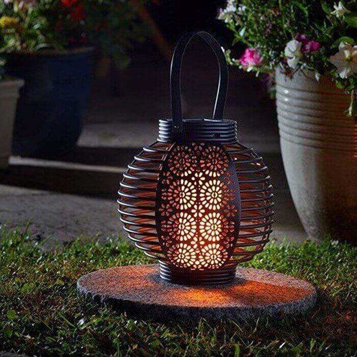 Ferrara Flaming Solar Lantern by Smart Garden