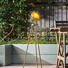 H104cm TriSol LimeLight Solar Tripod Light by Smart Garden