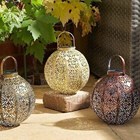 Damasque Bronze Solar Powered Decorative Garden Lantern by Smart Solar