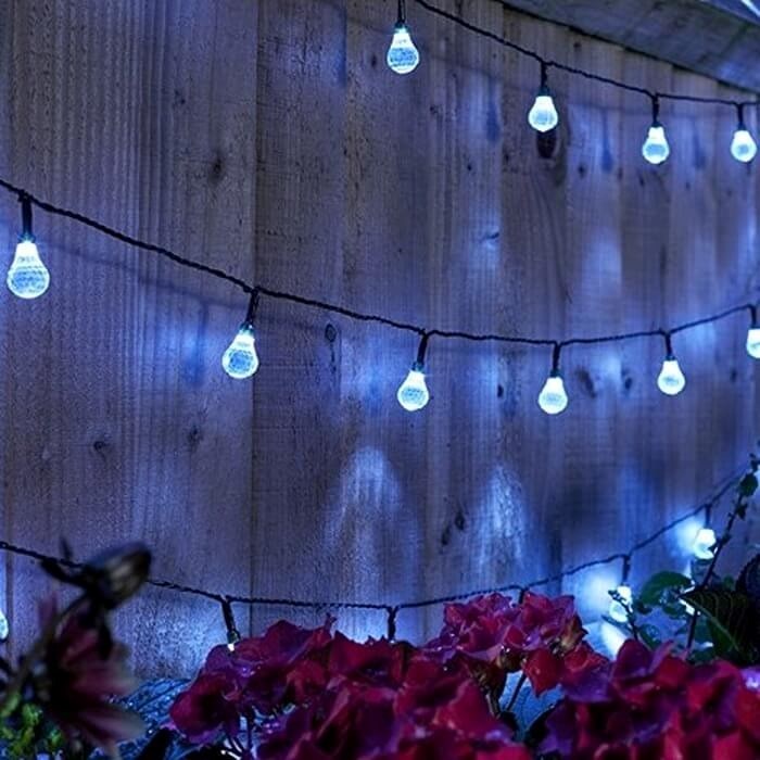 21.8m 100 SuperBright Solar LED String Lights by Smart Garden
